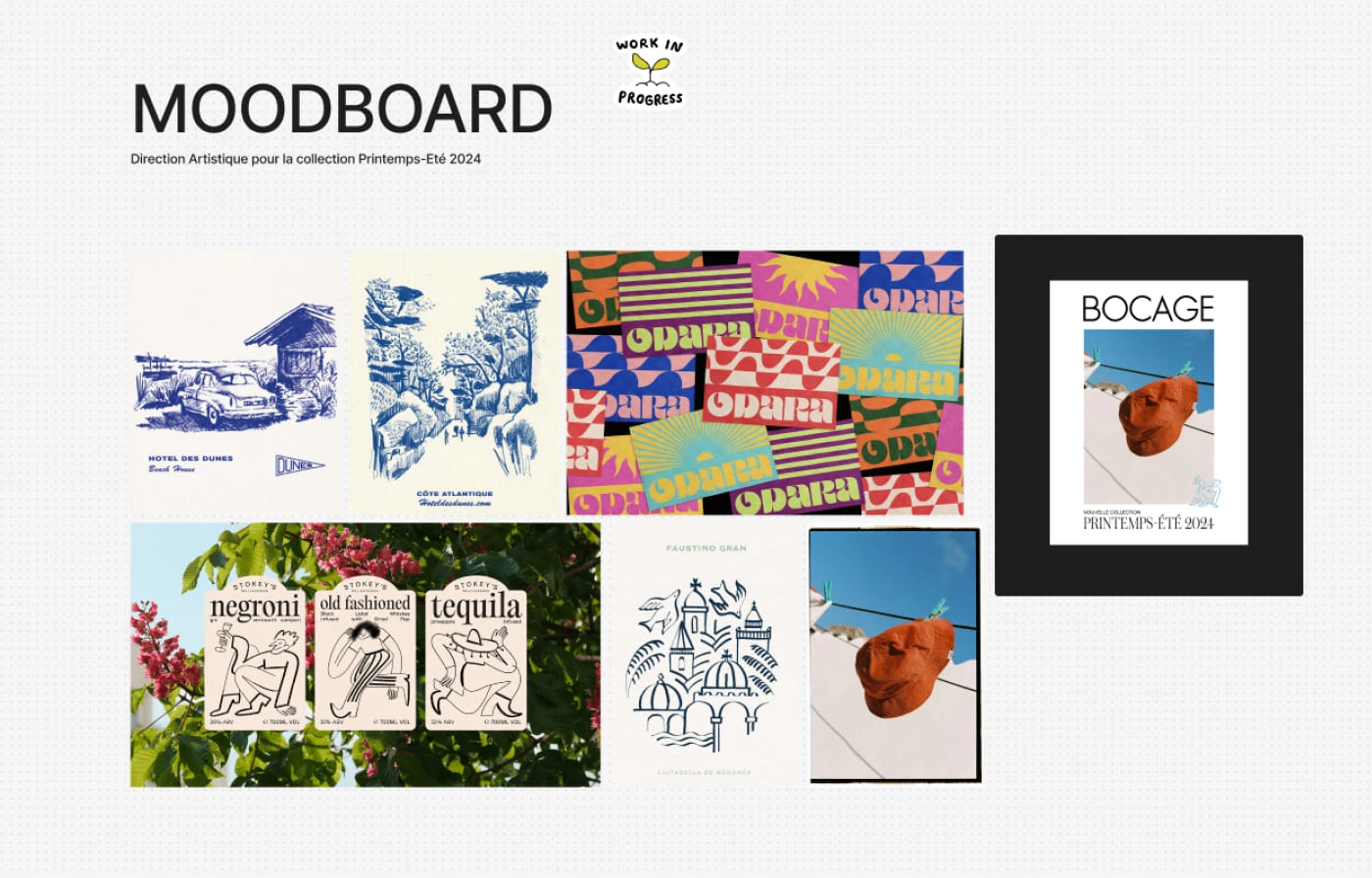 Arthur Barat — Bocage - Direction Artistique et UX/UI : moodboard et réflexion sur le concept