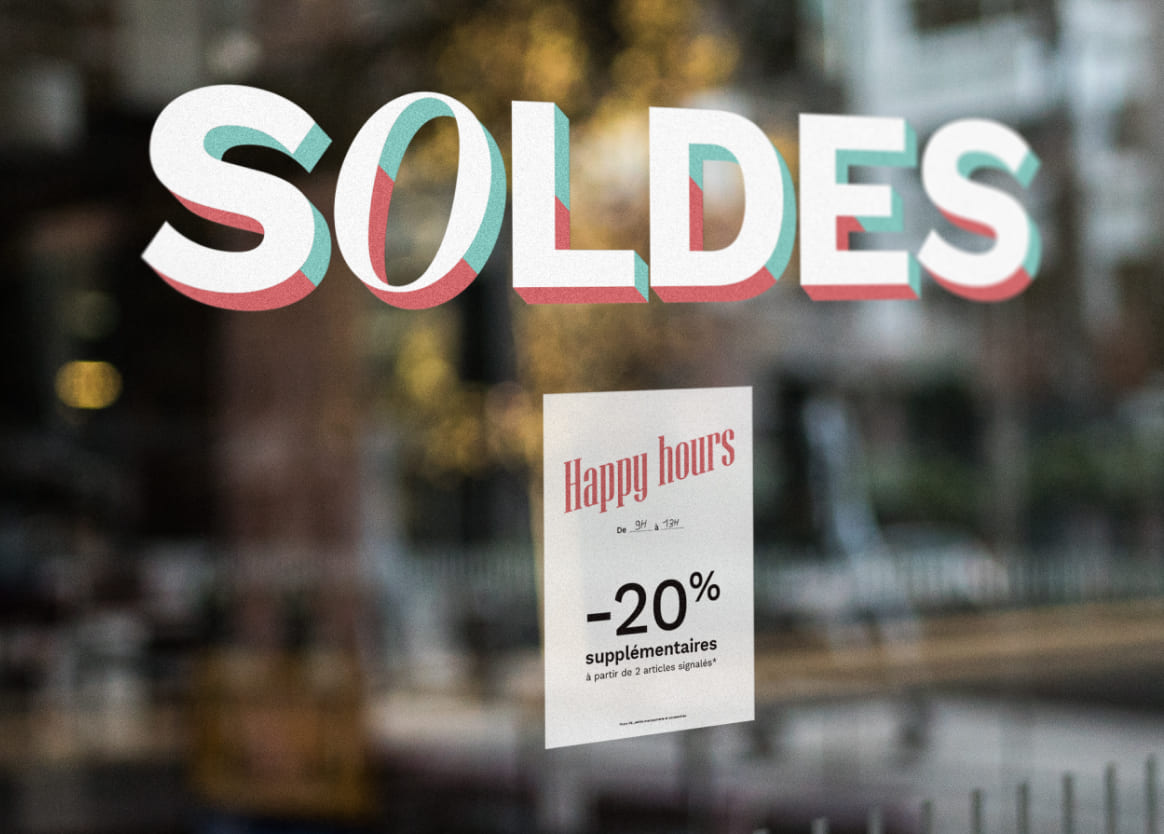 Arthur Barat — Bocage - Direction Artistique et UX/UI : Design de Vitrine pour Soldes Bocage