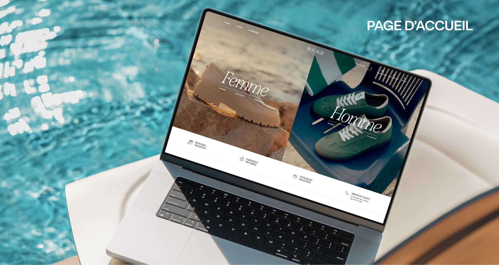 Arthur Barat — Bocage - Direction Artistique et UX/UI : Refonte UX/UI Homepage Bocage Responsive PC
