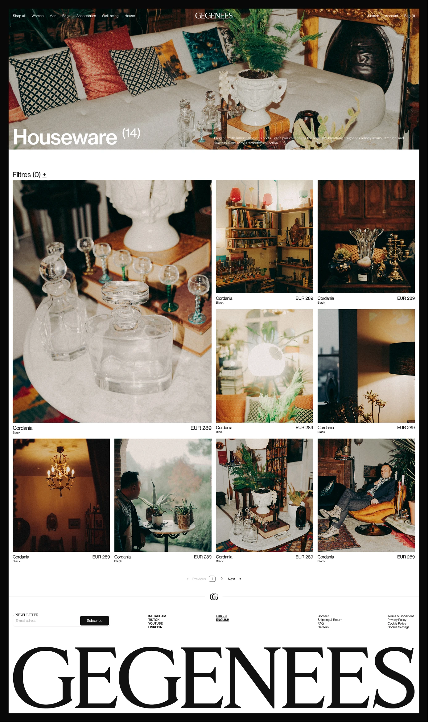 Arthur Barat — GEGENEES Concept - Work in Progress v0.9  : Homepage PC et MB