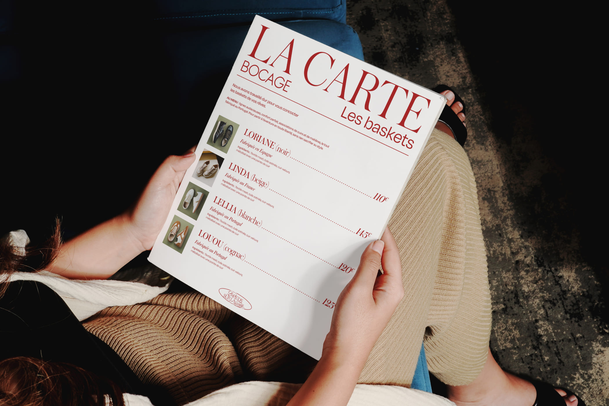 Bocage - Direction Artistique et UX/UI : Concept la carte Bocage version Boutique