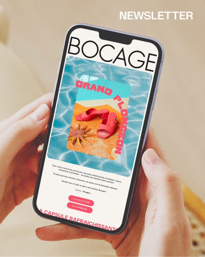 Bocage - Direction Artistique et UX/UI : Newsletter Grand Plongeon Bocage