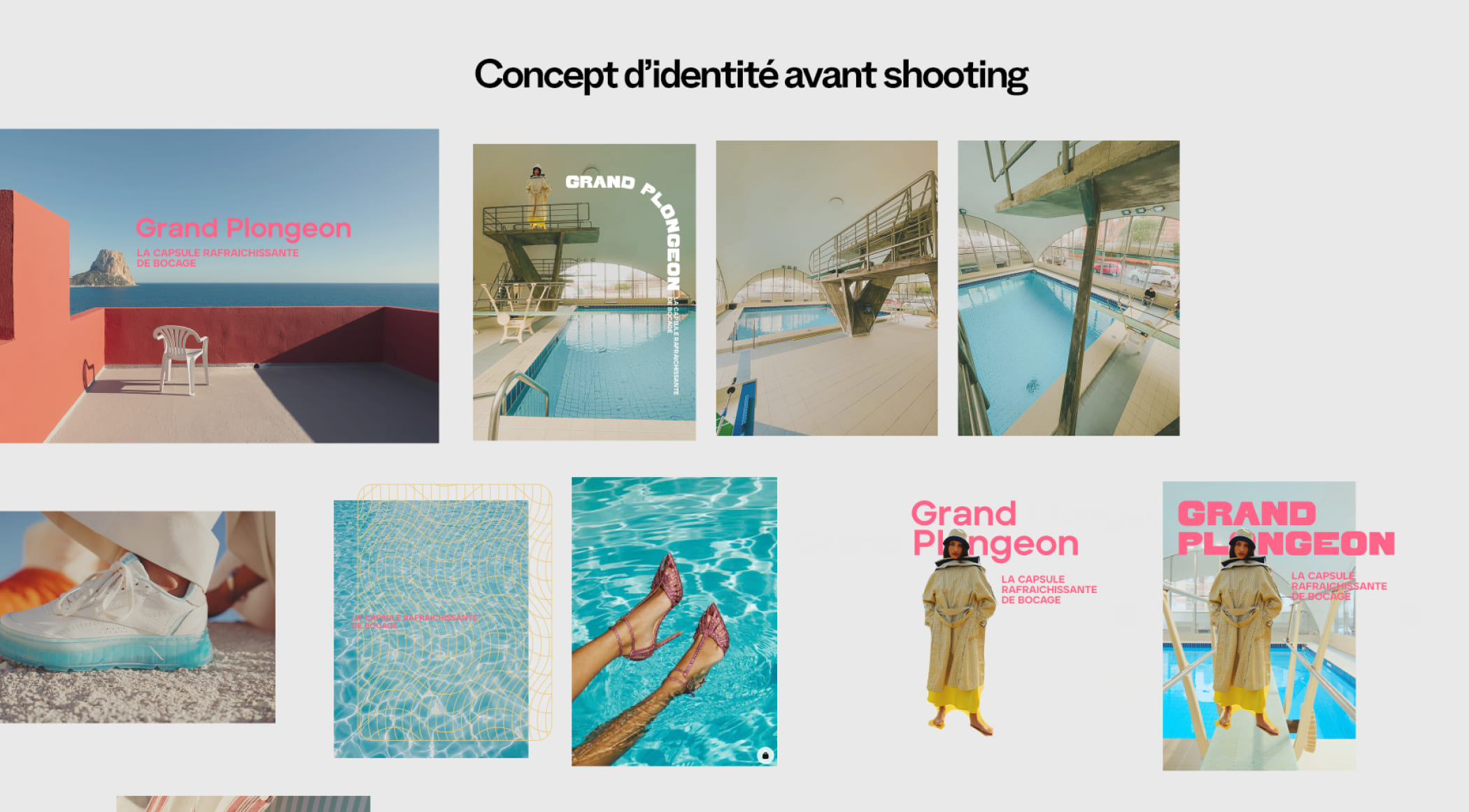 Bocage - Direction Artistique et UX/UI : Concept pour Grand Plongeon Bocage